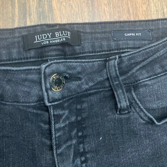 Judy Blue black Denim Capri pants sz 9/29 - Picture 3 of 5